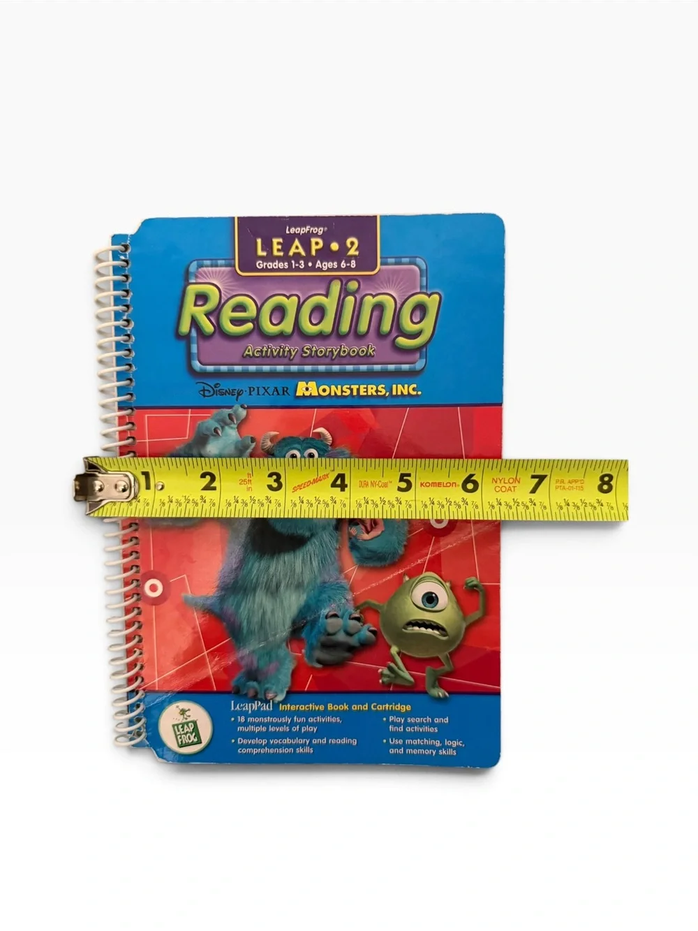 Disney Pixar's Monsters, Inc. Grades 1-3 LeapPad Book & Cartridge set